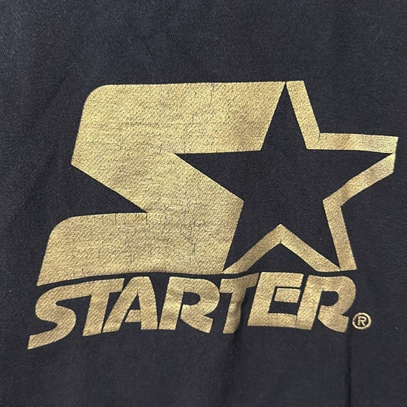 STARTER Black Label Men’s Gold Logo Vintage sweatshirt Size Medium - Picture 2 of 6